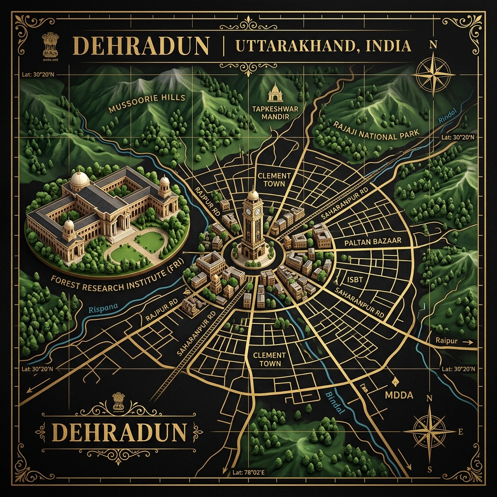 Dehradun Landmarks & Map